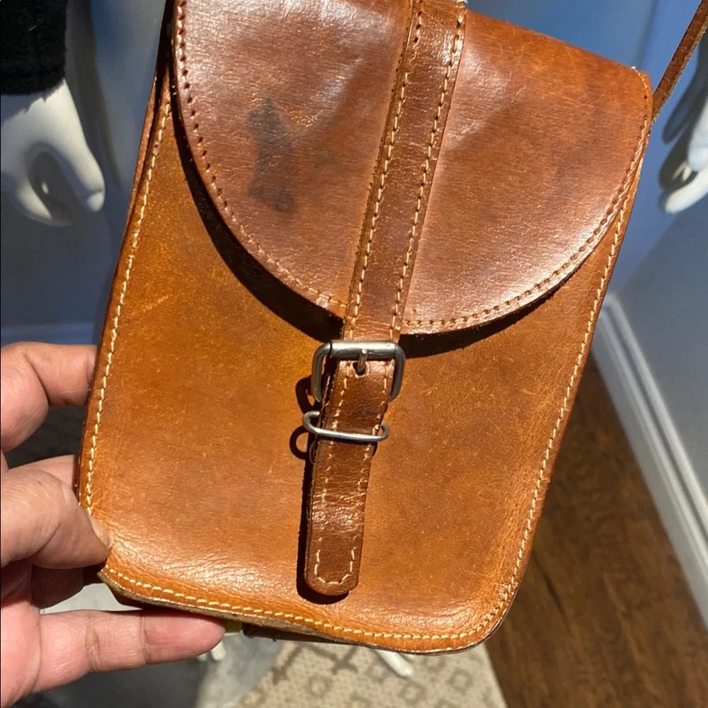 Cowhide Crossbody Bag - Picture 5 of 9